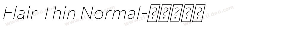 Flair Thin Normal字体转换